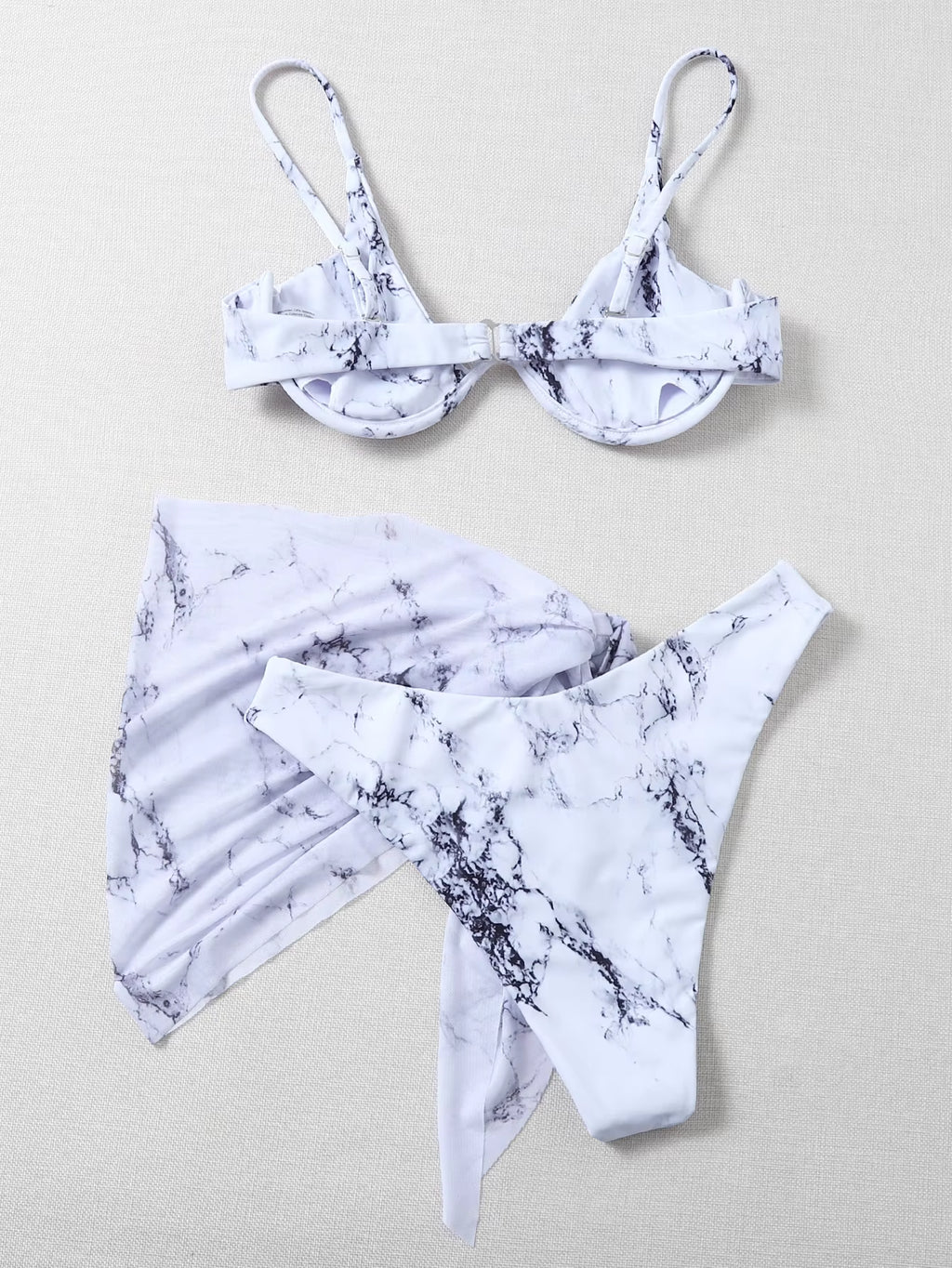 Sexy Marble Print Bikini Set