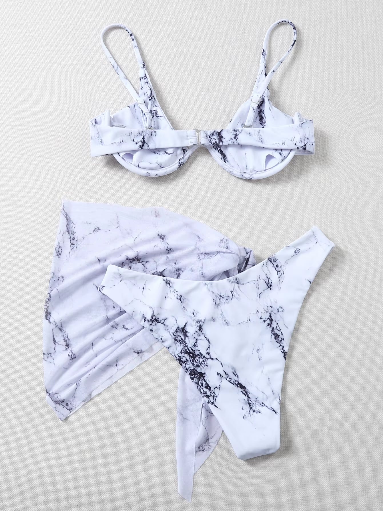 Sexy Marble Print Bikini Set