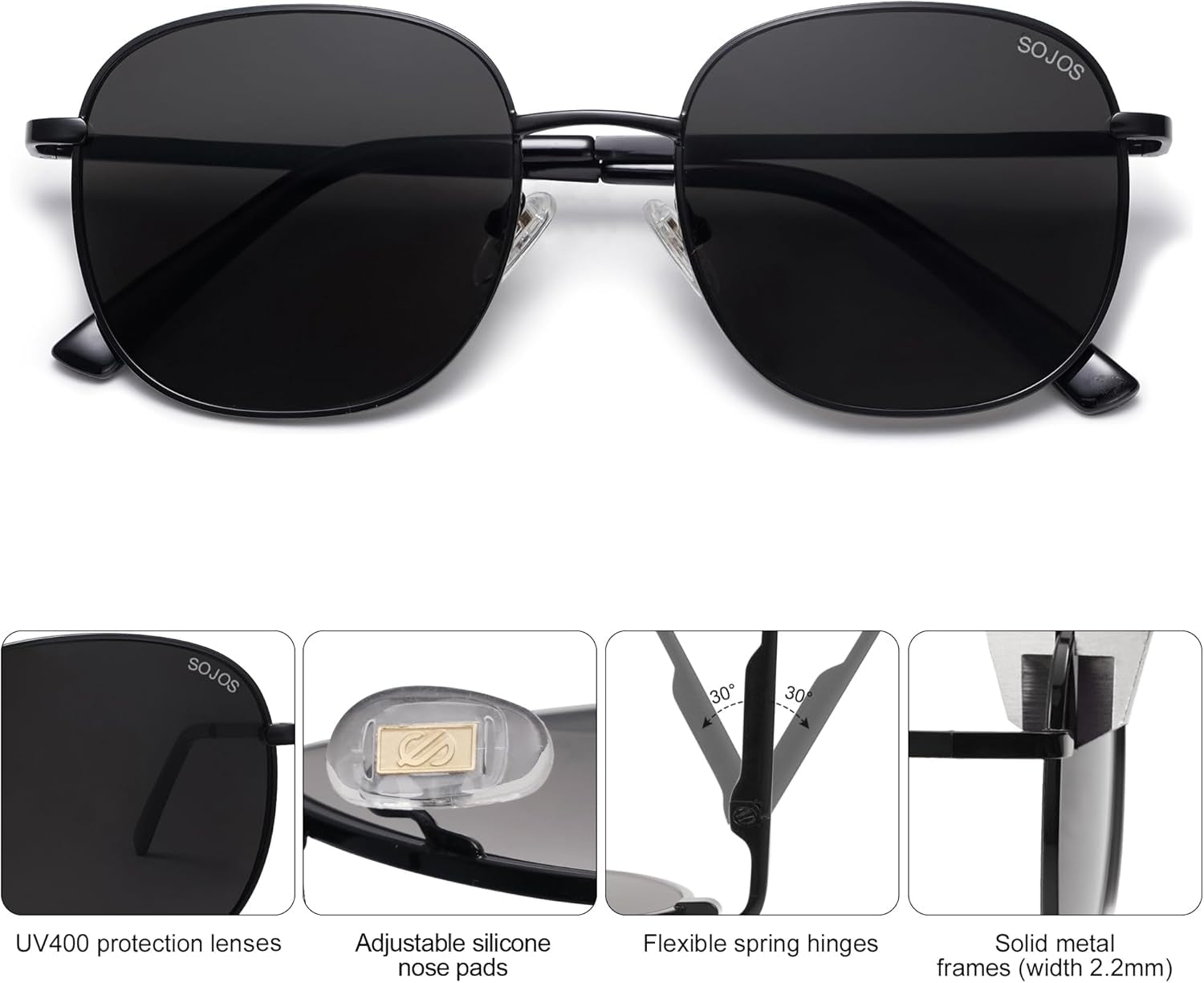 Classic Trendy Square Sunglasses 