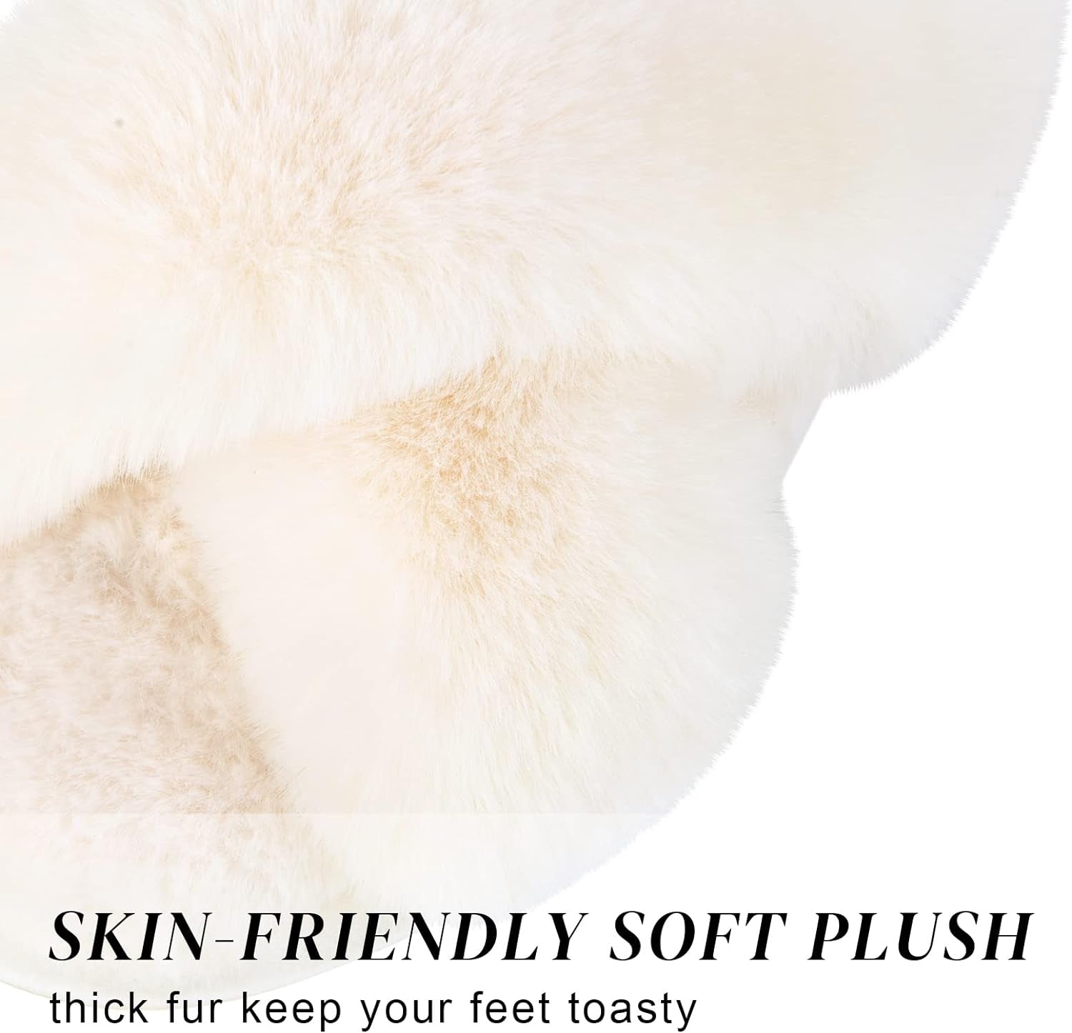 Women's Cross Band Fuzzy Slippers