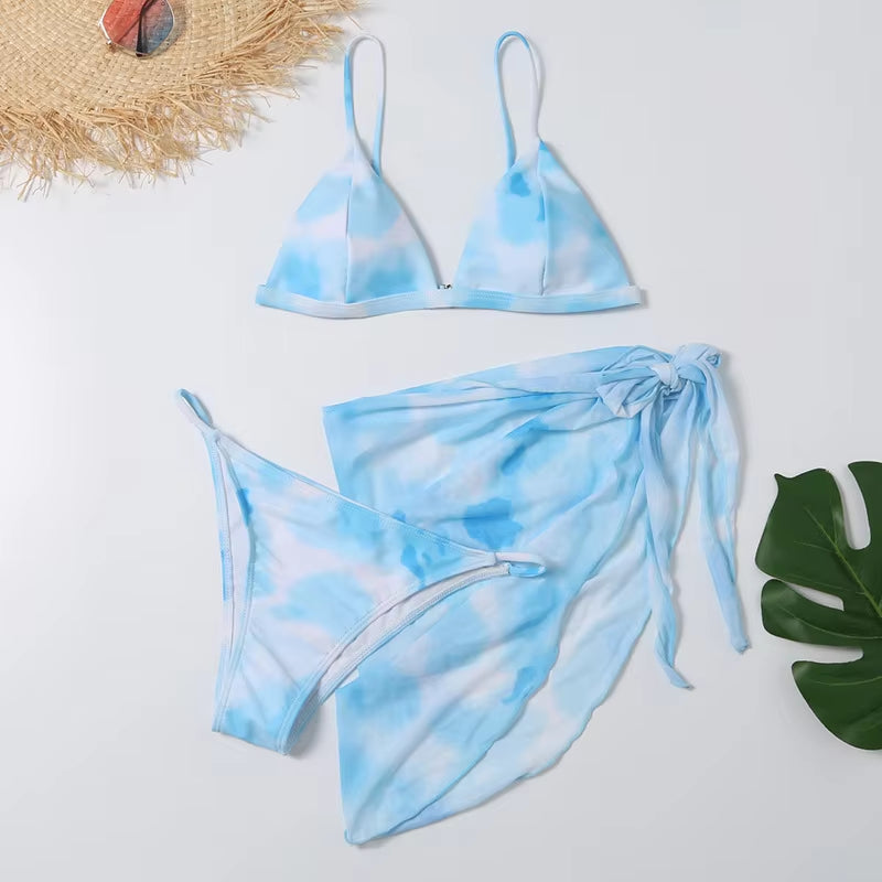 Sexy Marble Print Bikini Set